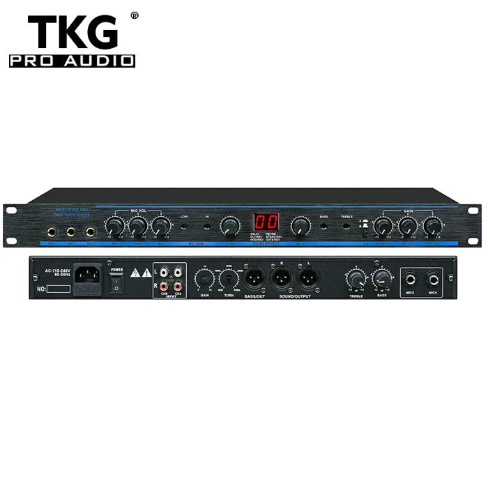 TKG DSP 100 звуковая система Аудиопроцессор DSP-100 Профессиональный цифровой Караоке предусилитель DSP100 процессор аудиосистема
