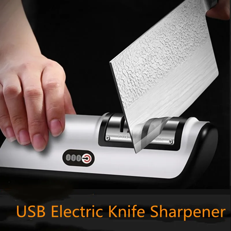 Точилка для ножей камень регулируемый по USB кухонного инструмента домашнего