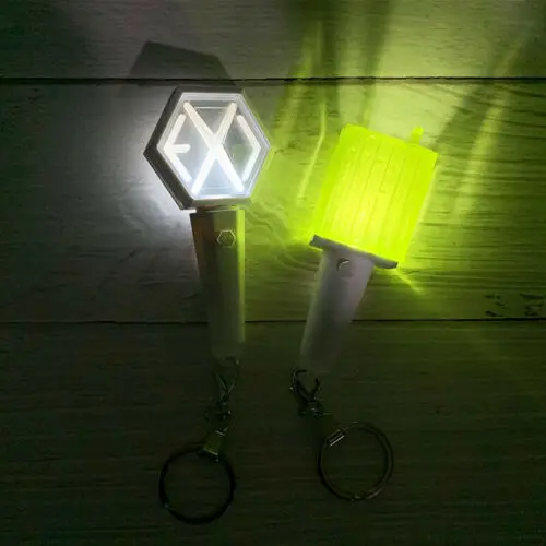 Kpop мини вентилятор светильник stick брелок EXO NCT освещение концертов палочка