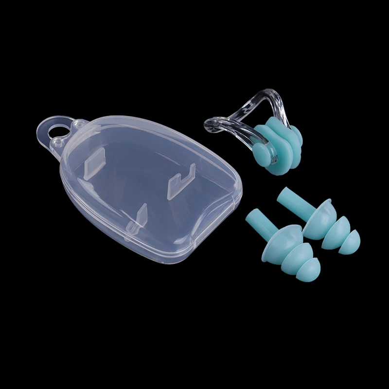 

Soft Swimming Earplug Nose Clip Protective Sleeve Waterproof EarplugWaterproof Soft Silicone Swimming Diving Equipment Set