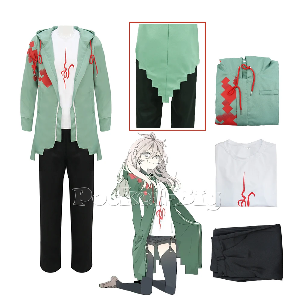 

Костюм для косплея из мультфильма Nagito Komaeda, ветровка, футболка и штаны
