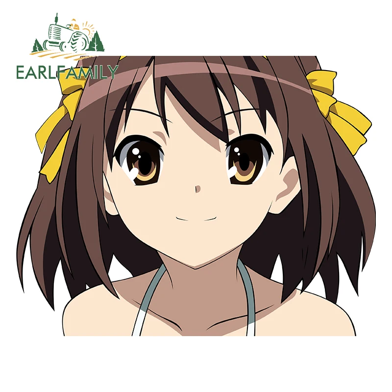 

EARLFAMILY 13 см x 10 см для Судзумии Харухи холодильник забавные автомобильные наклейки Водонепроницаемая устойчивая к царапинам наклейка для ба...