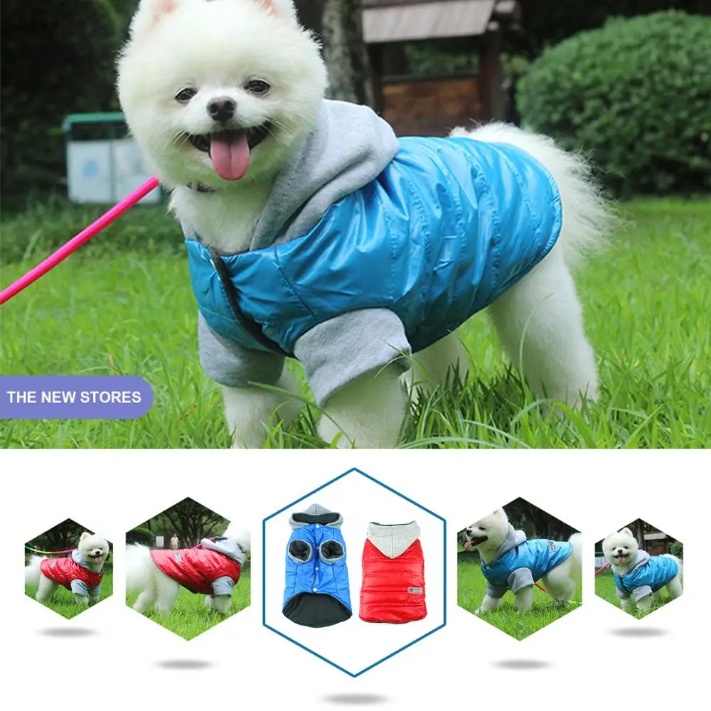 Пальто для холодной погоды собак водонепроницаемая ветрозащитная куртка Теплый