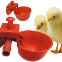 1pc chicken feeder farming equipment plastic chicken waterer cup drinking bowls pet supplies