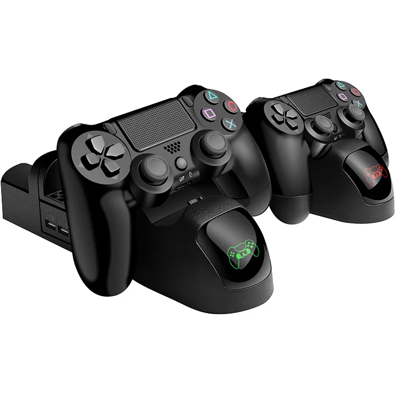 Вертикальная охлаждающая подставка для консоли PS4/ PS4 Pro/ Slim контроллер с зарядным