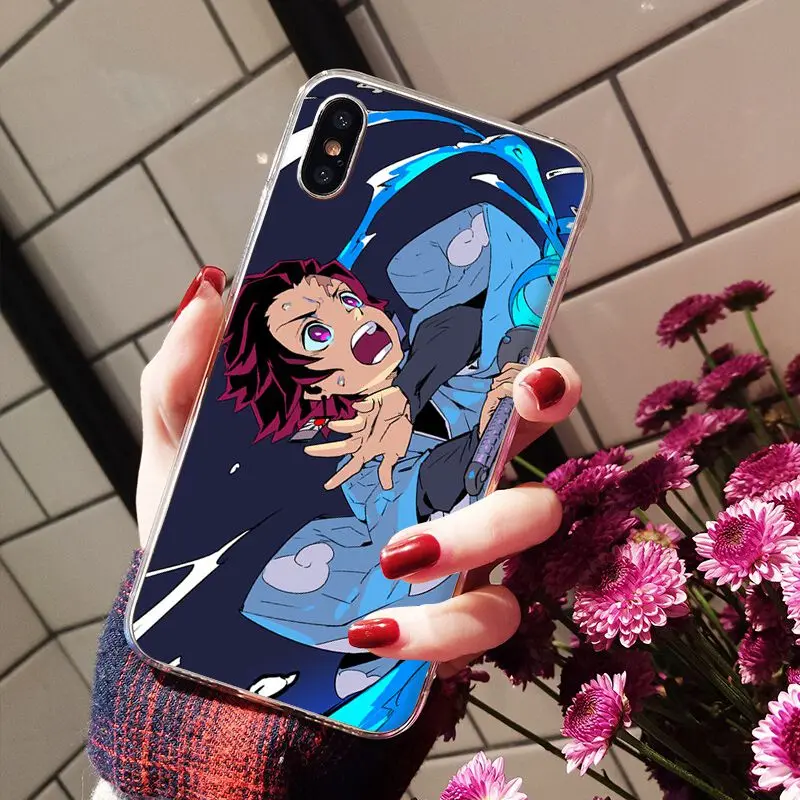 Yinuoda Demon slayer Ультратонкий чехол для телефона с мультяшным рисунком Apple iPhone 8 7 6 6S Plus