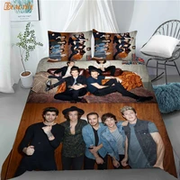 3d print one direction idol bedding set duvet cover bedclothes 180x200cm 180x220cm comforter cover with pillowcase for kid home