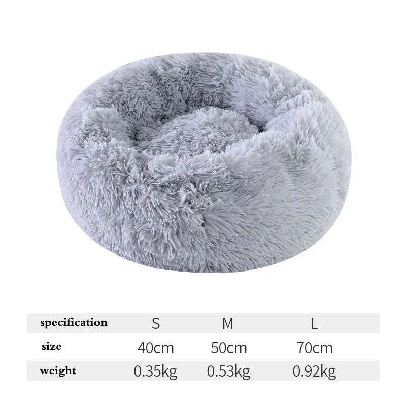 Длинные Плюшевые лежанки для собак 6 цветов Успокаивающая кровать будка домашних