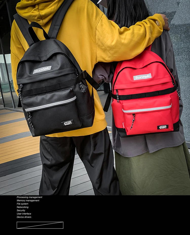 

SB602 2021 new Simple solid color trendy brand backpack men and women couple trendy bag