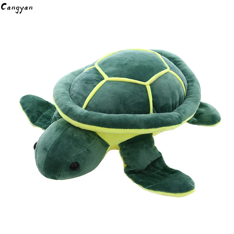 Dark green cartoon cute turtle plush toy doll children accompany sleeping pillow kids like | Игрушки и хобби