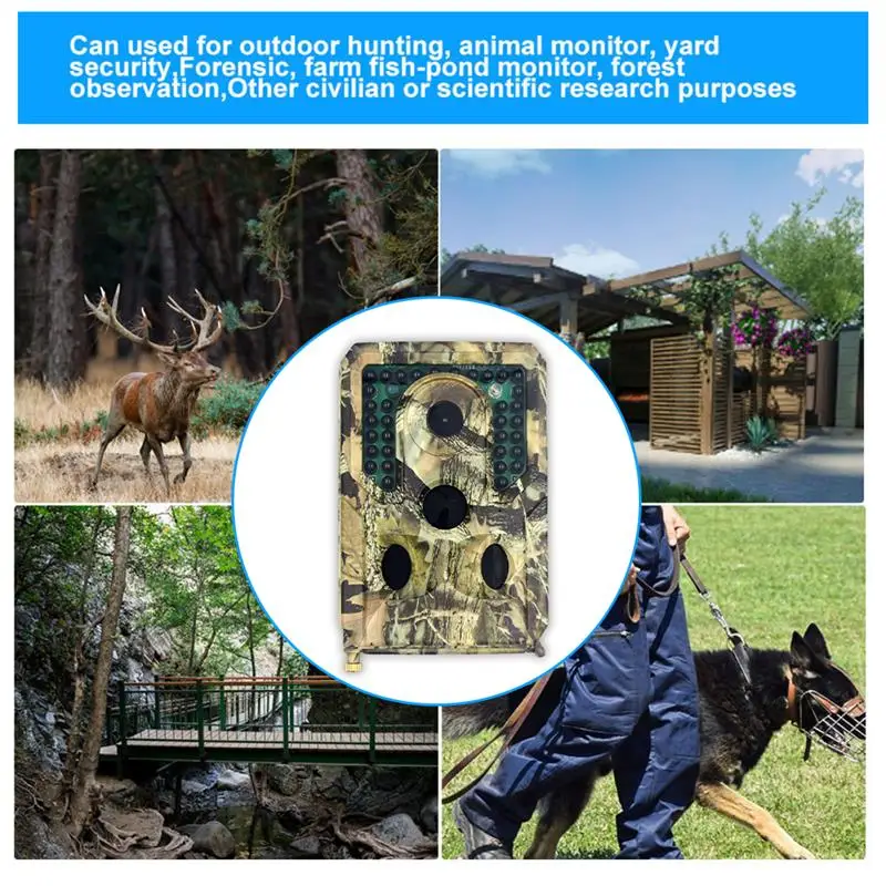 

PR400 Wildlife Trail Camera 12MP1080P Infrared Hunting Camera With Night Vision Photo Trap Wireless Surveillance Tracking Camera