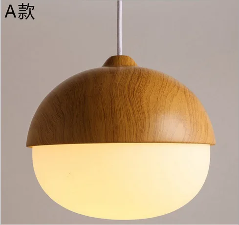 Современные подвесные светильники из имитации дерева в скандинавском стиле