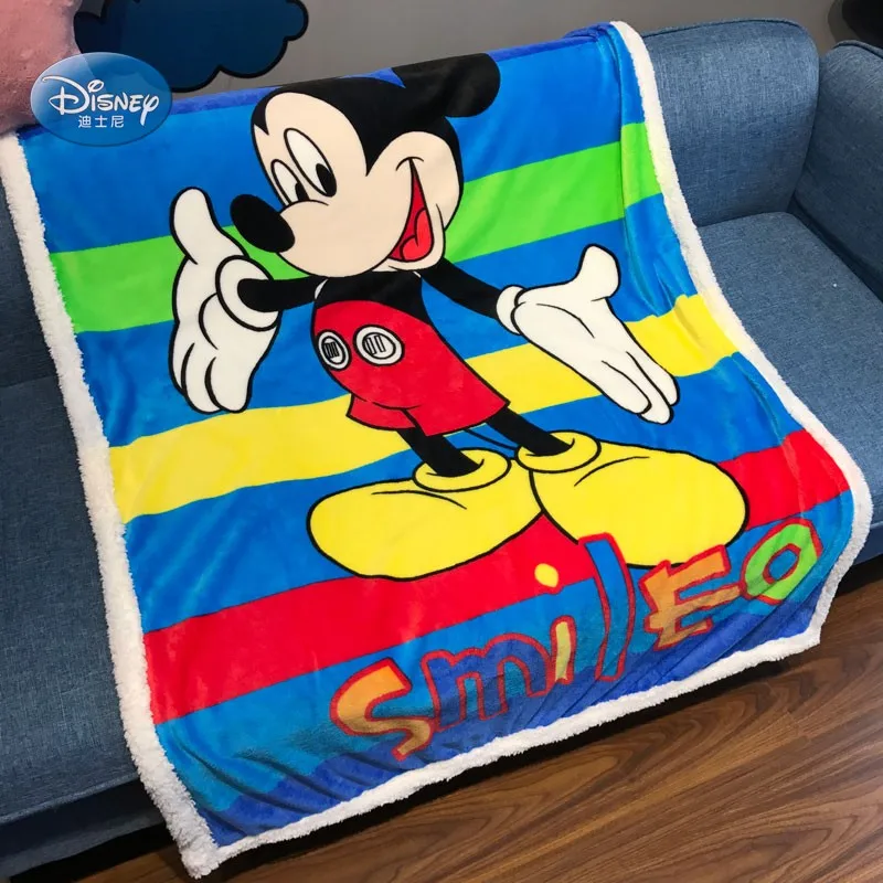 Зимние одеяла Disney Винни Микки и Минни Маус подкладка из шерпы на