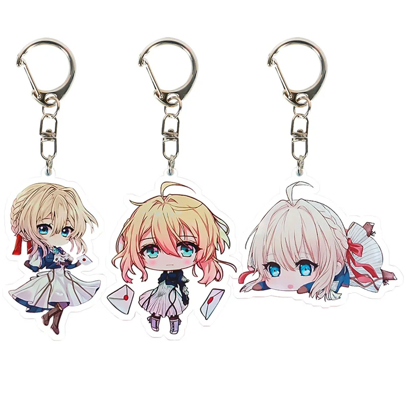 Модный новый популярный аниме брелок Фиолетовый вечный сад сумка подвеска