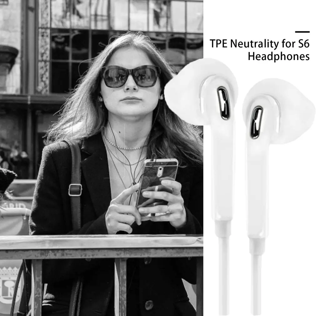 

For Samsung S6 Headphones Phone Headphones Wire Control Tuning Headphones Universal Headphones Headset