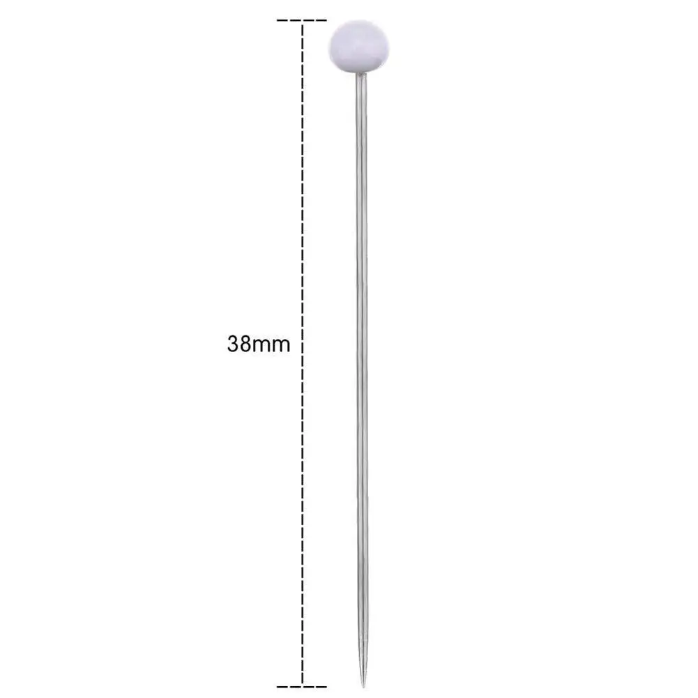 

250Pcs/box Head Pins DIY Tools Round Pearl Head Dressmaking Pins Weddings Corsage Florists Sewing Craft Pin With Box Accessor