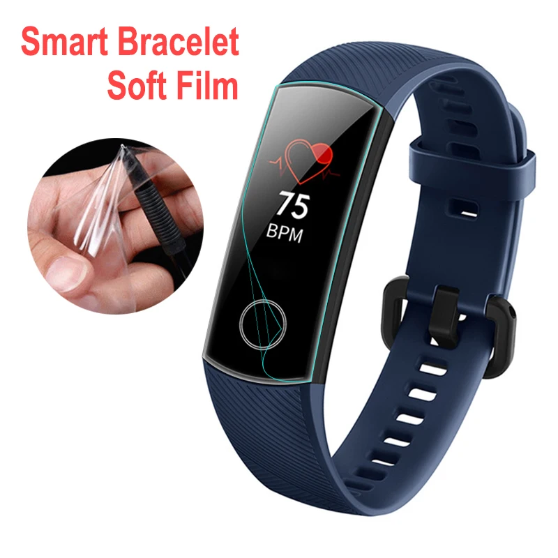 Мягкая пленка для Honor band 5 2 шт. защитная экрана huawei honor 4 band4 band5 смарт-браслет часов