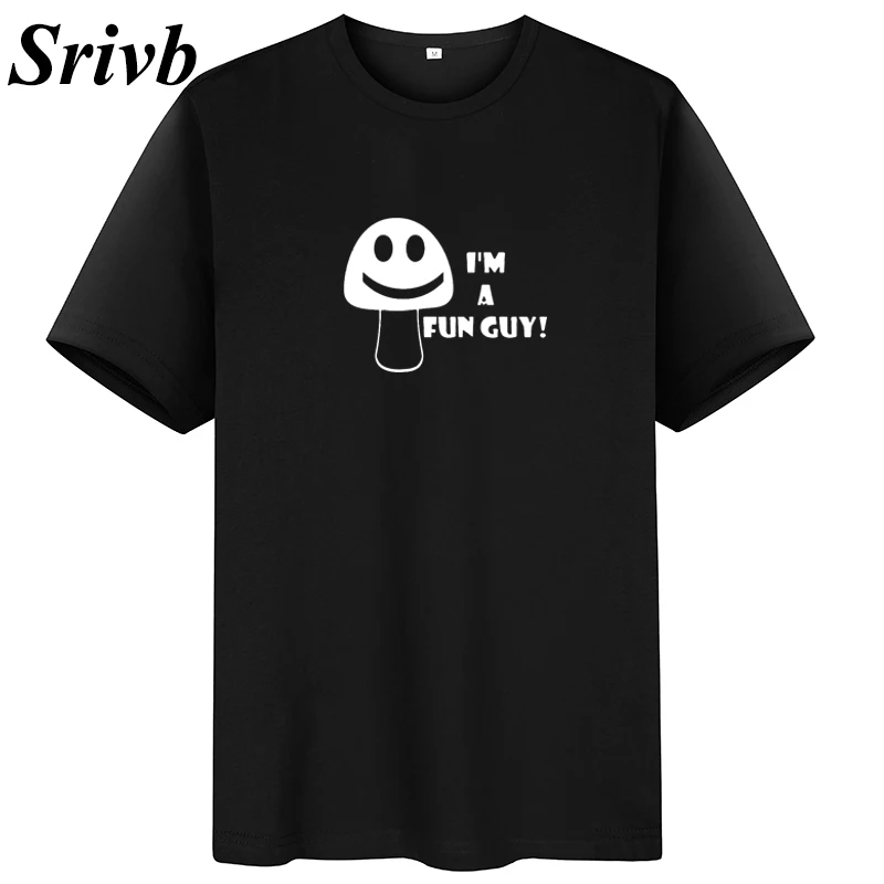 Srivb I'm A Fun Guy футболка с изображением женщин Tumblr черная белая Свободная Женская
