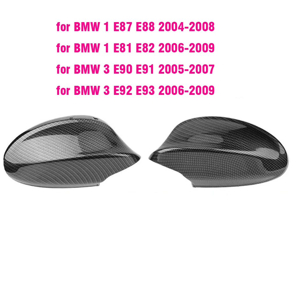 

Крышка бокового зеркала заднего вида цвета из углеродного волокна ABS для BMW E90 E91 2005-2007 E92 E93 2006-2009 M3 Style E80 E81 E87