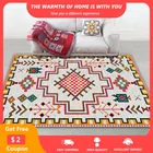 Богемные ковры для гостиной этнические персидские большие Коврики для спальни Нескользящие моющиеся коврики для пола из палоры Прямая поставка alfombra