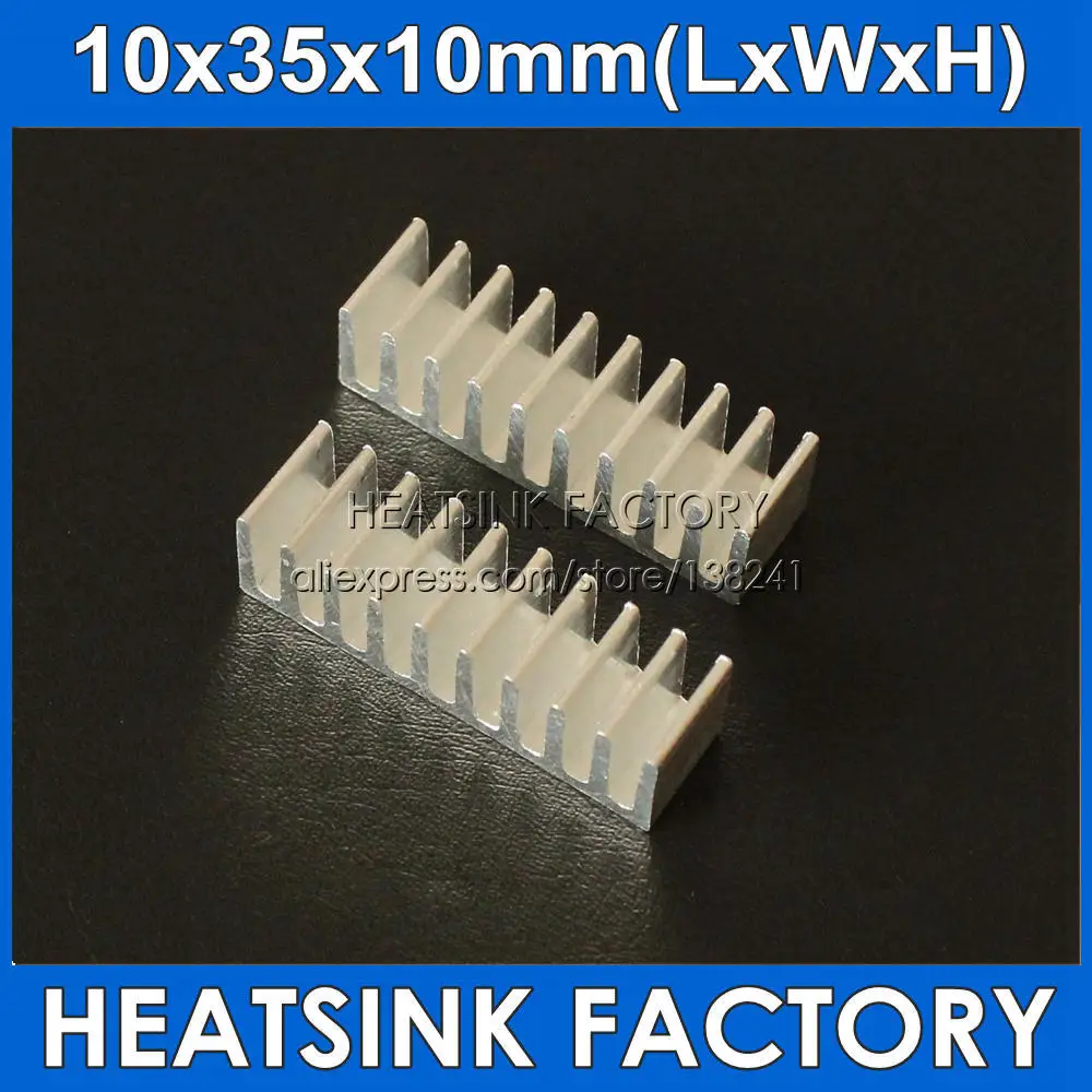 Алюминиевый радиатор для охлаждения 10x35x10 мм