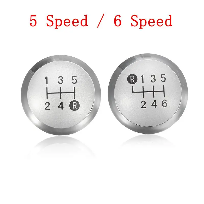 5 Скорость 6 хром Шестерни рукоятка рычага переключения передач Кепки Крышка для