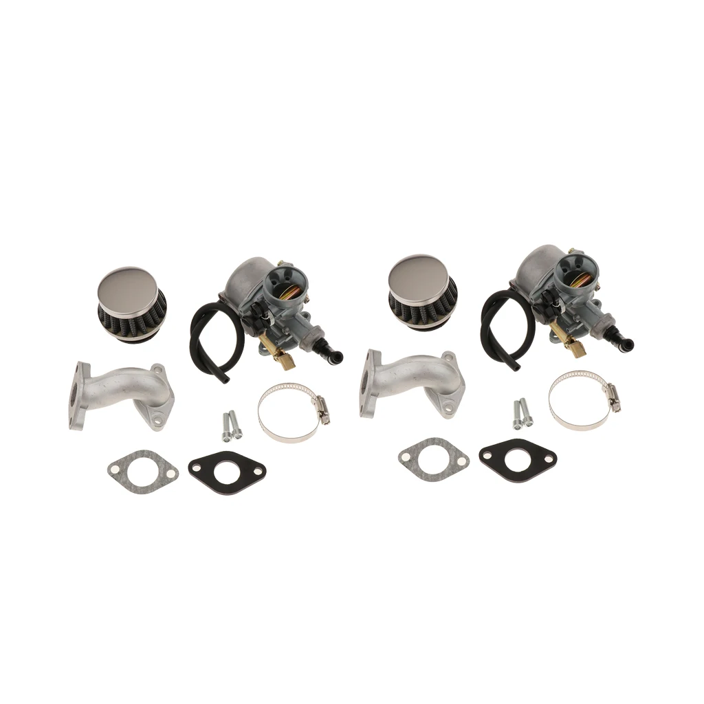2 комплекта PZ19 Carb Карбюратор 35 мм алюминиевый воздушный фильтр для 50cc 70cc 90cc 110cc ATV