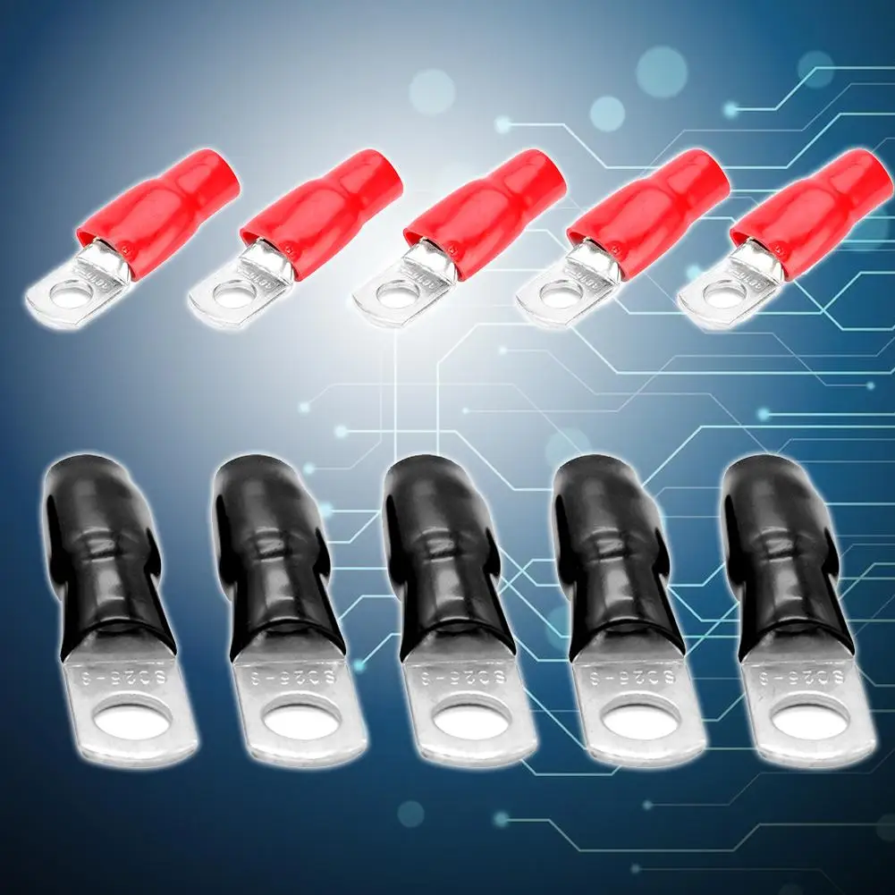 VODOOL 10 шт. автомобильный аудио Мощность заземления провода кольцо терминалы 4AWG/6AWG