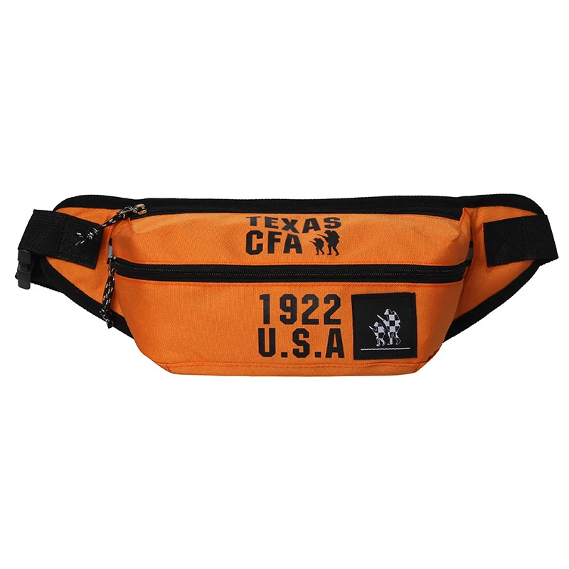 Orange Waist bag Поясная сумка для мужчин и женщин, поясная сумка, нагрудные сумки, модная заколка, сумка на бедрах, женская сумка из ткани Оксфорд, сумка через плечо - Цвет: Orange Waist bag