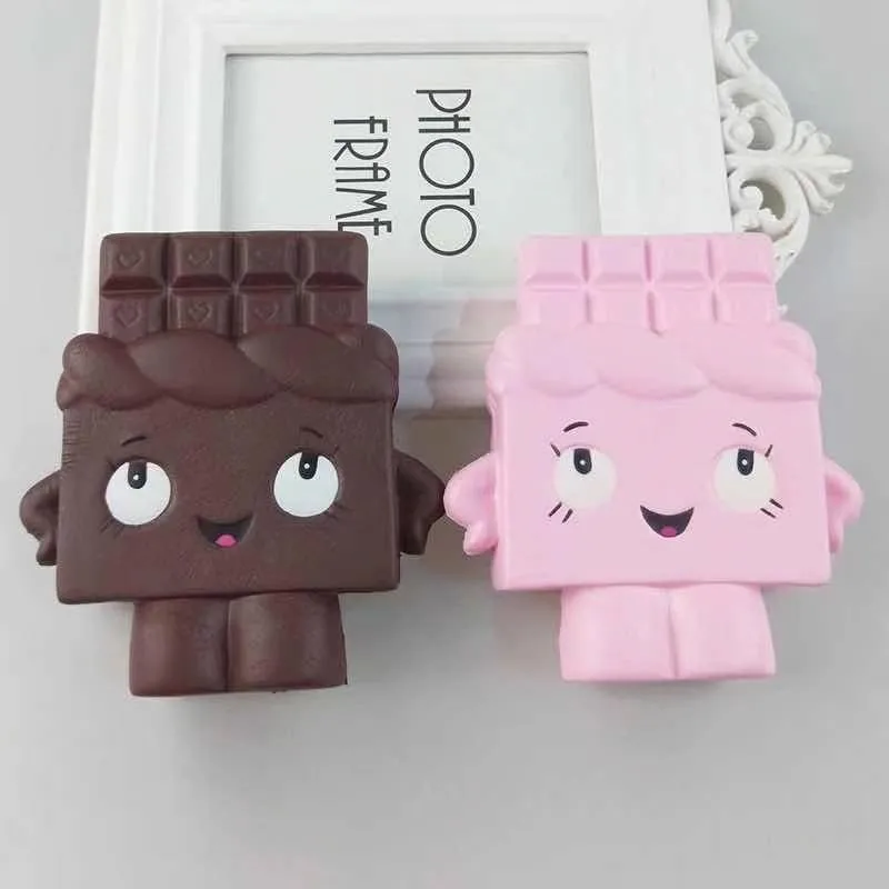 

2021 New Hot selling slow rebound toy PU simulation chocolate soft decompression vent