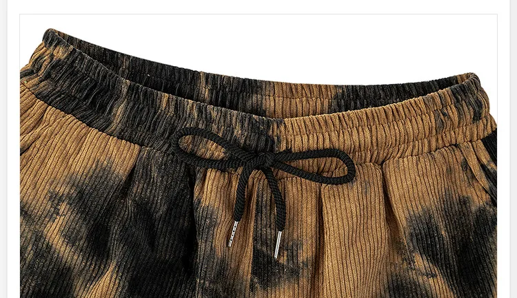 Мужские повседневные брюки в стиле Ins вельветовые для скейтбординга винтажные