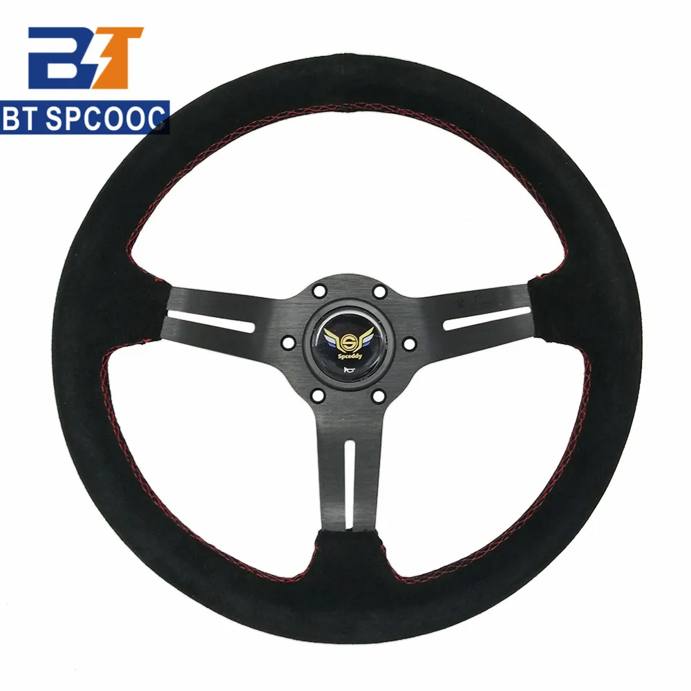 Универсальный автомобильный/гоночный спортивный руль 13 дюймов 330 мм черный