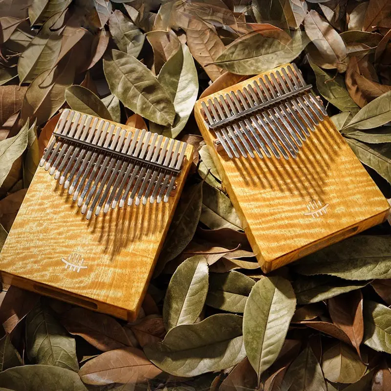 Hluru A Kalimba 17 21 keyxylophone High-end Thumb Piano Phoebe Solid panel Zhennan Nanmu Black walnut Musical instrument