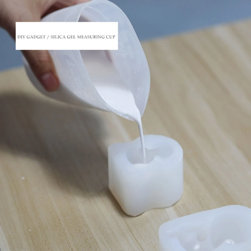 

3Pcs 100ml 350ml 750ml Flexible Silicone Measuring Cup Resin Jewelry Tools Kit U4LE