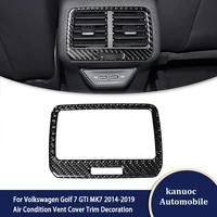auto accessories for volkswagen vw golf 7 gti mk7 2014 2019 car rear air condition vent cover trim diy carbon fiber stickers