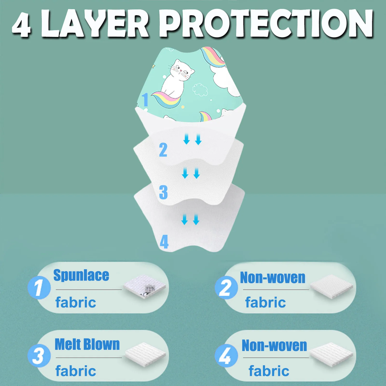 10 шт. детские маски для мальчиков и девочек |