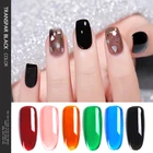 Полупрозрачный Гель-лак для ногтей, 7 мл, черное стекло, глазурь, эмалевый лак, УФ-светодиод, удаляемый замачиванием, лак для ногтей дизайн, конфеты, сделай сам