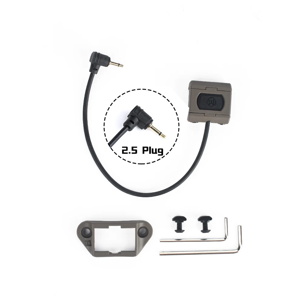 

WADSN Tactical Modlite ModButton Lite Remote Tape Switch For DBAL A2 PEQ M300 M600 Weapon Light With Picatinny Mlok Keymod Mount