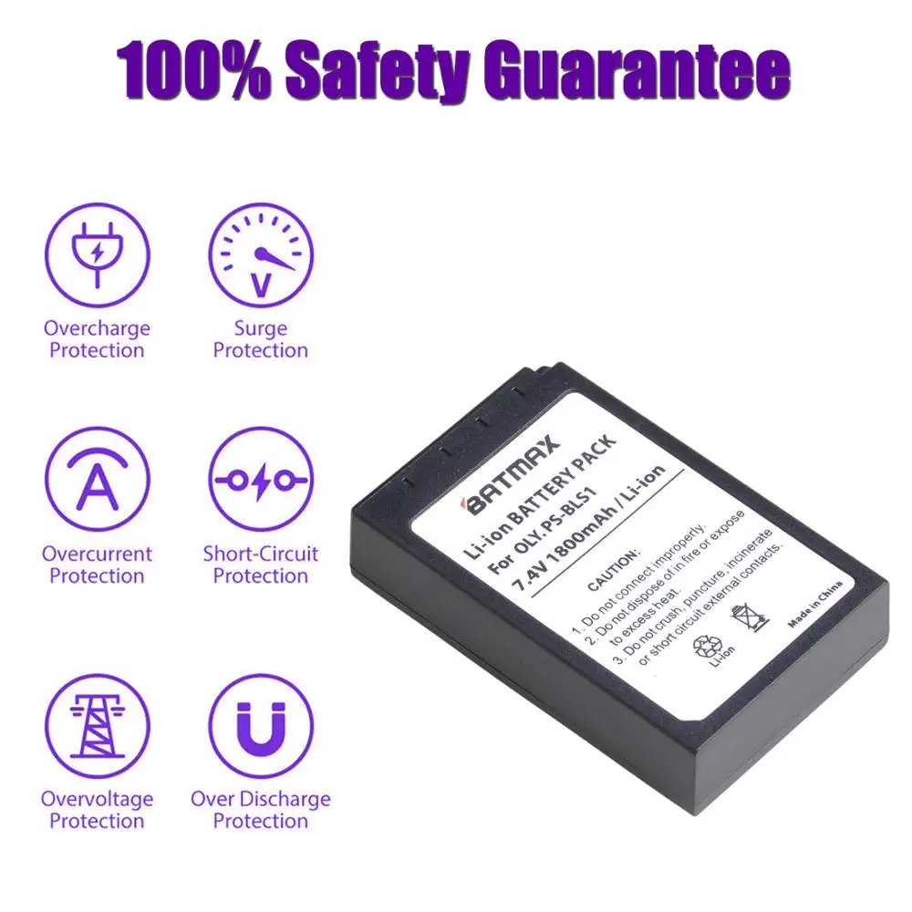 Литий ионный аккумулятор Batmax для Olympus 3 шт.|for olympus|olympus batterybattery olympus |