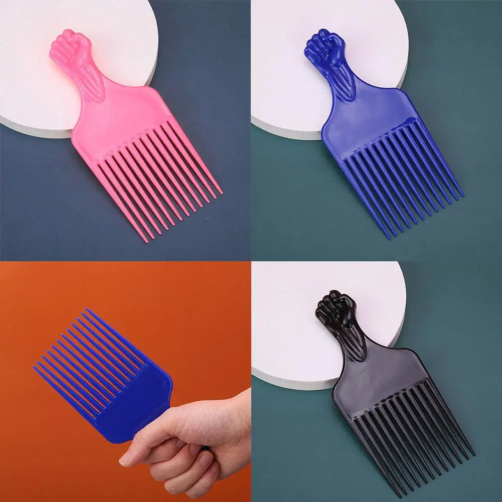 

Portable Comb Scalp Massage Wide Big Teeth Comb Hairdressing Tool Relief Head Body Stress Retro Oil Head Fork Comb Health Care