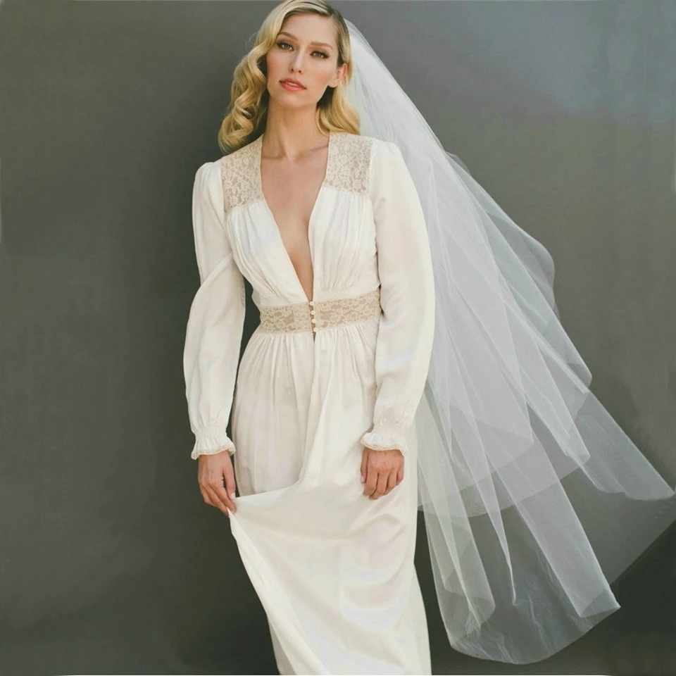 Фата свадебная короткая двухслойная с гребнем 2019 см 120 | Свадьбы и торжества