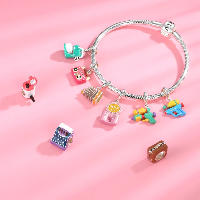 

Commodity Printer Living Furniture 925 Sterling Silver Charms for Jewelry Making Fit Original Bracelet