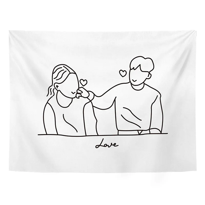 Минималистичный художественный гобелен психоделический абстрактный Фотофон