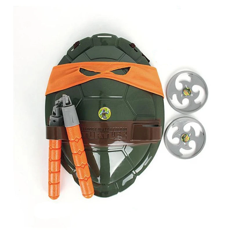 

Boys Toys Cosplay Turtles Shell Armor Weapons Weapon Raphael Michelangelo Leonardo Cosplay Mask Shell Props Party for boy kids
