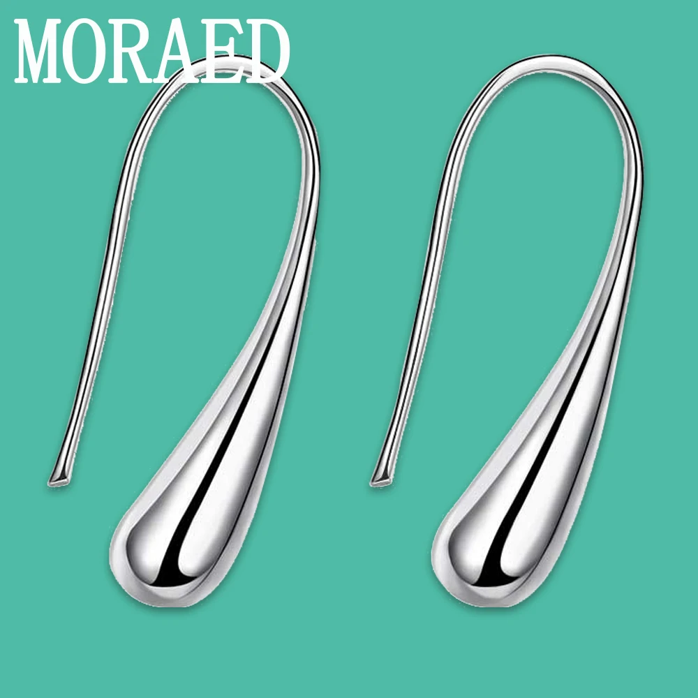 

Серьги-подвески женские из серебра 925 пробы в форме капли воды