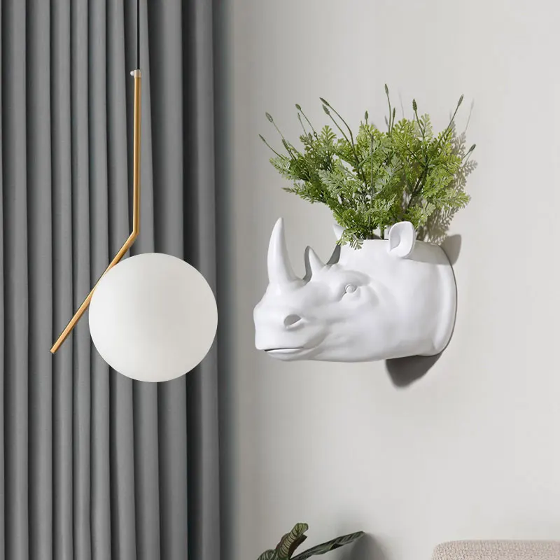 

Креативная настенная подвесная ваза в виде головы Эргономика для гостиной, коридора, аксессуары для украшения дома, Цветочная композиция, п...