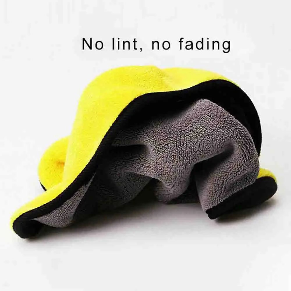 Car Microfiber Cleaning Cloth Towel Ultrasoft Quick Drying 800GSM Polishing Waxing Auto Double Sided Clean Easy To | Автомобили и