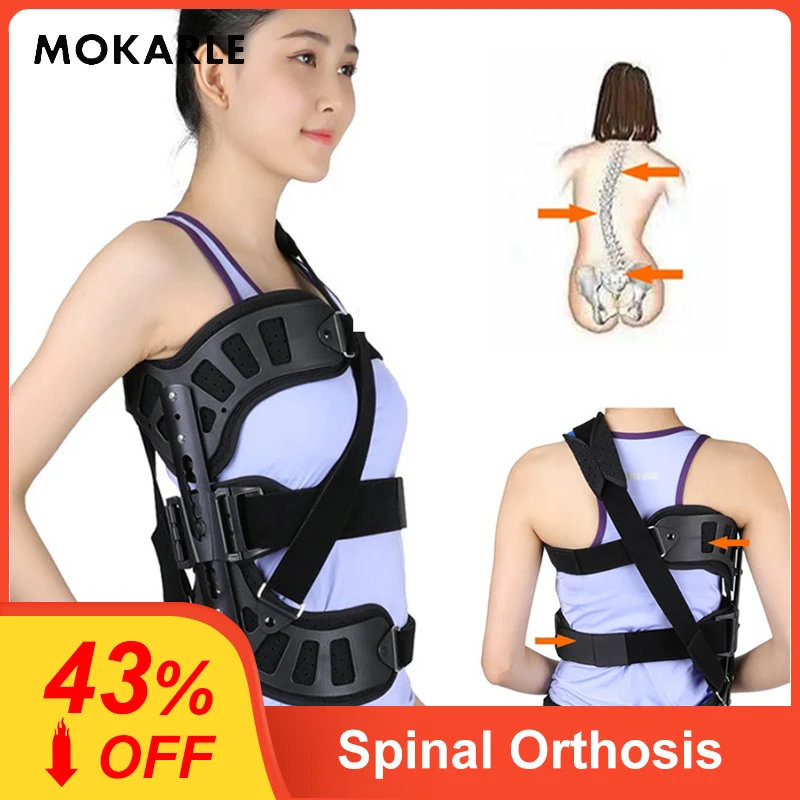 

Spine Orthosis Scoliosis Posture Corrector Adjustable Spinal Auxiliary Orthosis for Back Postoperative Recovery Men Women Adults