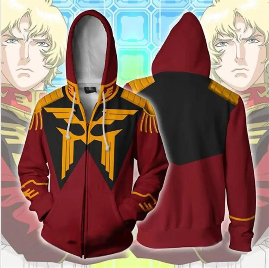 

Large Size S-5XL High Quality GUNDAM 3D Hoodies Sweatshirt Cosplay Men Zipper jacket GUNDAM 3D Thin Sweatshirts Coat Big Size