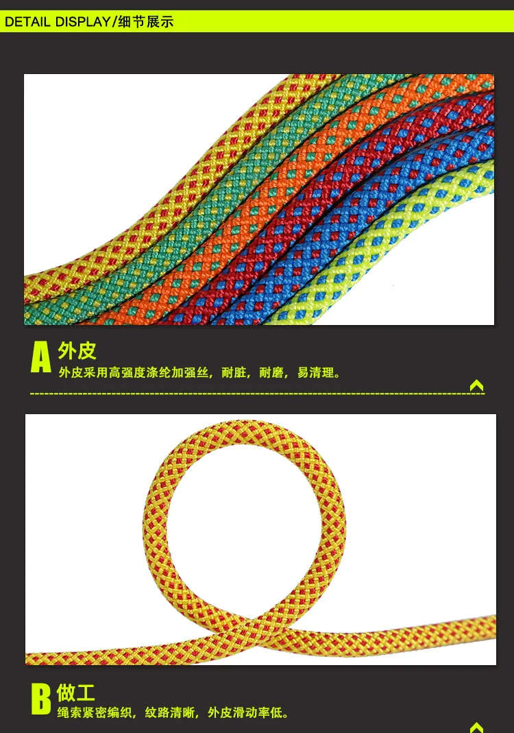 6 мм верёвка для скалолазания на открытом воздухе 30 м скалолазание оборудование высокая прочность выживания Паракорд безопасности веревка аксессуары для альпинизма